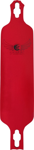 DREGS SLIDE 102 8.5x38" LONGBOARD SKATEBOARD DECK RED