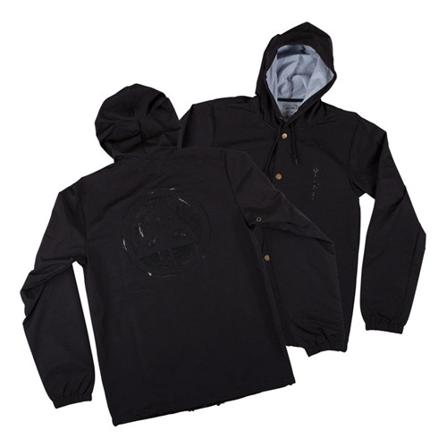 Welcome Hooded Coaches Jacket Black Black M