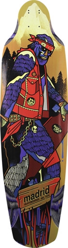 MADRID BIGFOOT LONGBOARD SKATEBOARD DECK-10.75x38/27.75wb