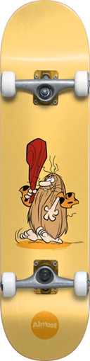 ALMOST CAPTAIN CAVEMAN MID SKATEBOARD COMPLETE-7.37 BLONDE YEL