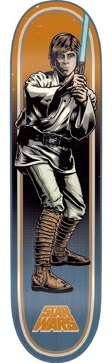 SANTA CRUZ STAR WARS LUKE SKYWALKER (SKATEBOARD DECK ONLY)-7.8