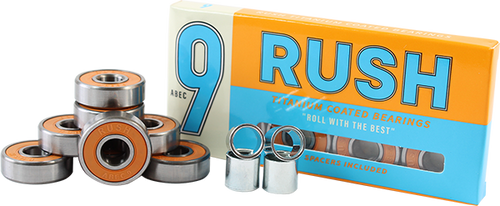 RUSH ABEC-9 BEARINGS W/SPACERS