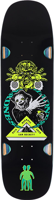 MADNESS BECKETT BACK GRAB SKATE DECK-8.75X32.5 BK imp.lt