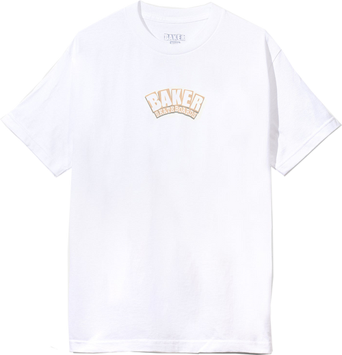 BAKER ARCH SS TSHIRT SMALL WHT/CREAM