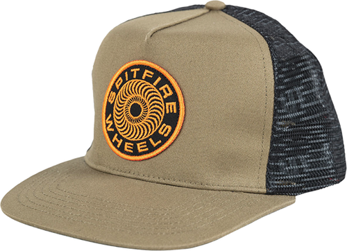 SPITFIRE CLASSIC 87 SWIRL PATCH HAT ADJ-TAN/BLK/ORG