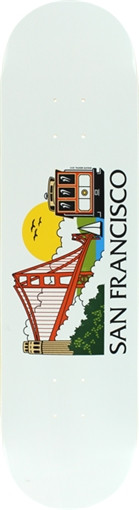SKATE MENTAL SAN FRANCISCO TOURIST SKATEBOARD DECK-8.12