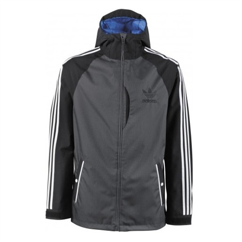 Adidas 3 Stripe Snow Jacket Black