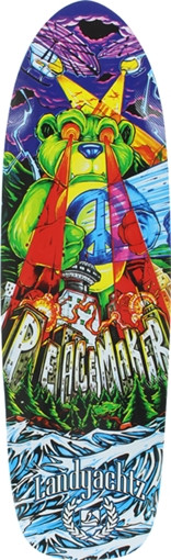 LANDYACHTZ PEACEMAKER 32 SMOKEY LONGBOARD SKATEBOARD DECK-9.5x32