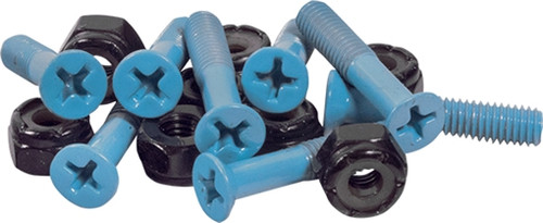 STANDARD 1" PHILLIPS (SET) LT.BLUE SKATE HARDWARE