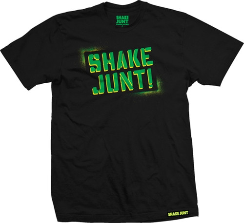 SHAKEJUNT STENCIL SS XXLARGE BLK GRN