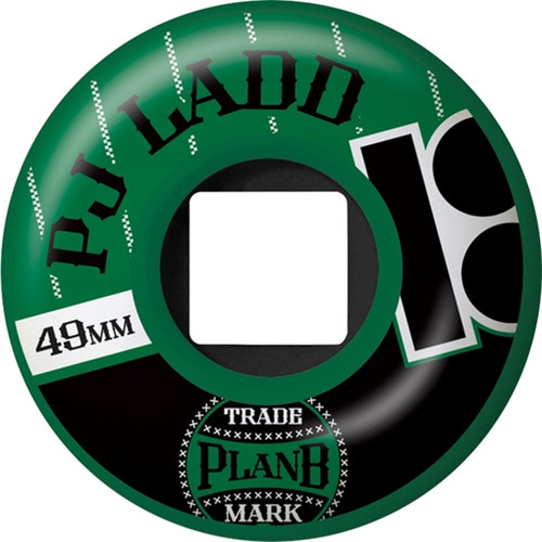 PLAN B LADD BASEBALL 49mm GREEN Skateboard Wheels