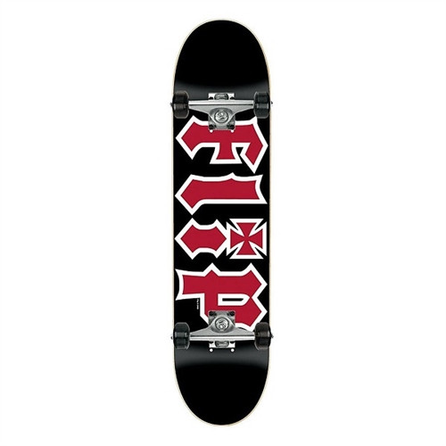 Flip HKD Skateboard Complete Black 7.75