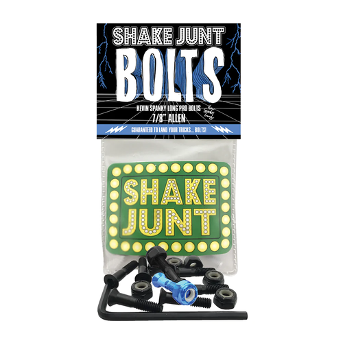 Shake Junt Spanky Long Pro Bolts Hardware Black Blue 7/8" Allen