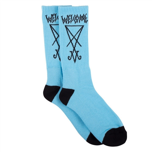 Welcome Skateboards Lui Lui Socks Blue Black (1 pair)