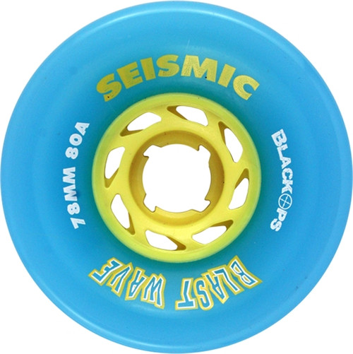 SEISMIC BLAST WAVE 78mm 80a TRAN.BLU YEL Skateboard Wheels