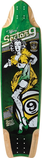 SECTOR 9 TIFFANY LONGBOARD SKATEBOARD DECK-10x37.2 downhill