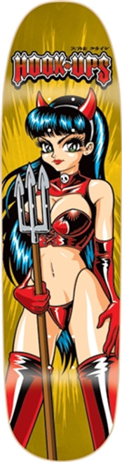 HOOKUPS OG DEVIL GIRL SKATEBOARD DECK -8.35