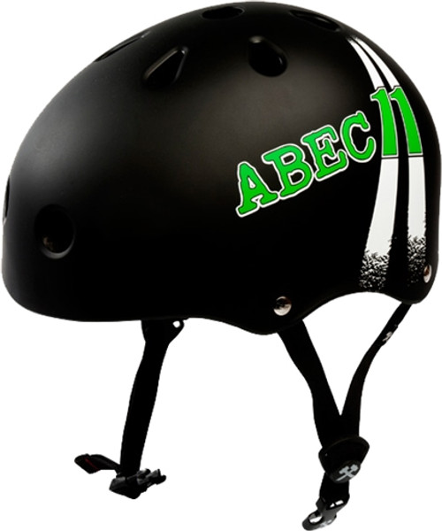 ABEC11 HIGHWAY SKATE HELMET SMALL BLACK CERTFIED