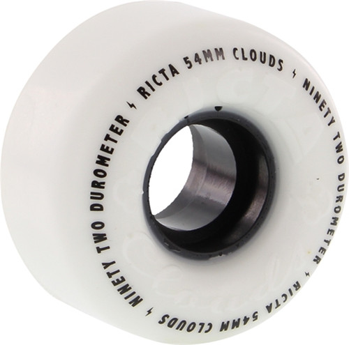 RICTA CLOUDS WHT BLACK 54mm 92a Wheels Set