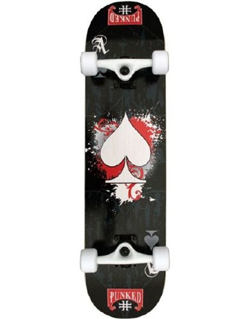 Punked Ace of Spades Comp Black Red 8