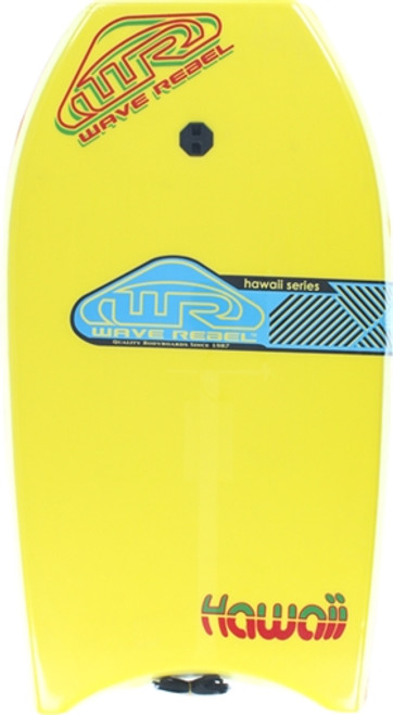 WAVE REBEL HAWAII 42" YEL BOOGIE BOARD BODYBOARD