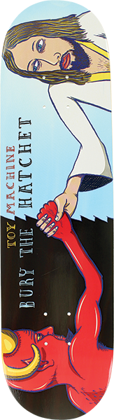 TOY MACHINE BURY THE HATCHET SKATEBOARD DECK-8.0