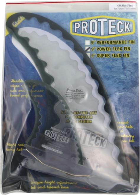 PROTECK SURF FINS PWR-FLEX COMBO FFS 9.0 / 4.0 smoke
