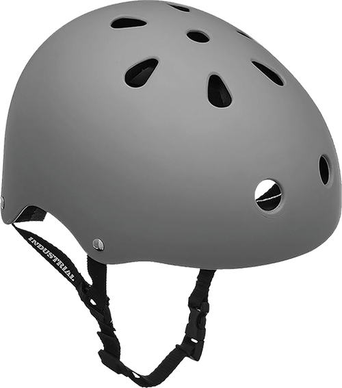 INDUSTRIAL FLAT GREY SKATE HELMET SM