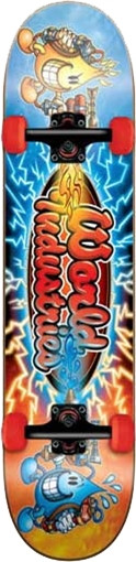 WORLD INDUSTRIES BATTLE ART Skateboard Complete-7.5