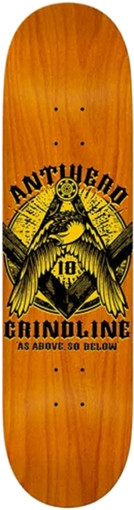 ANTI HERO X GRINDLINE SKATEBOARD DECK-8.25 ORG
