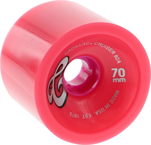 CADILLAC CRUZERS 70mm 80a PINK/PUR Skateboard Wheels Set