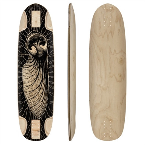 Pantheon Embryo Longboard Deck Black 37.5x9.8