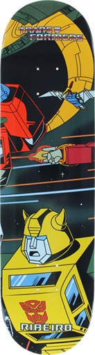 PRIMITIVE RIBEIRO TRANSFORMERS BUMBLEBEE SKATEBOARD DECK-8.1