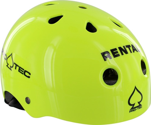 PROTEC CLASSIC RENTAL XLARGE GLOSS YELLOW SKATE HELMET