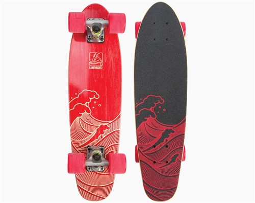 Landyachtz Dingy (Used) Red Waves 26"