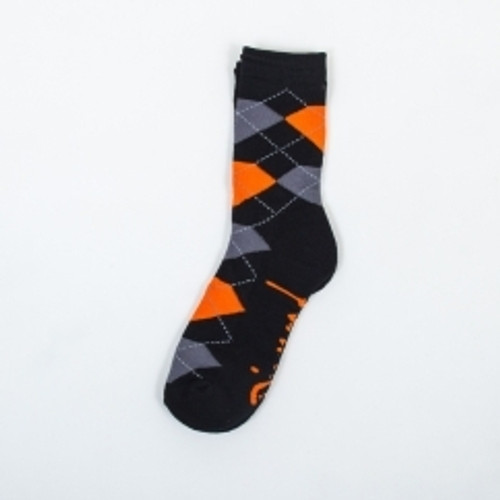 Diamond Argyle High Socks Black/Orange