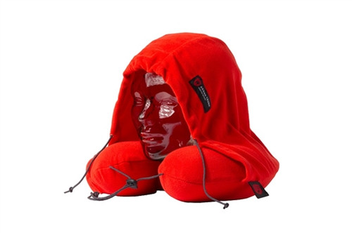 Grand Trunk Hooded Travel Pillow Bright Crimson