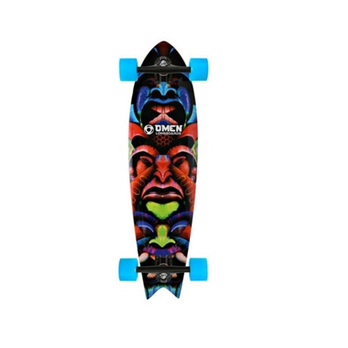 Omen Cruiser Tiki Swallow Tail Complete Black Blue 34x9