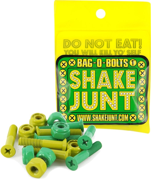 SHAKE JUNT BAG-O-BOLTS ALL GRN & YEL 1" PHILLIPS 1set