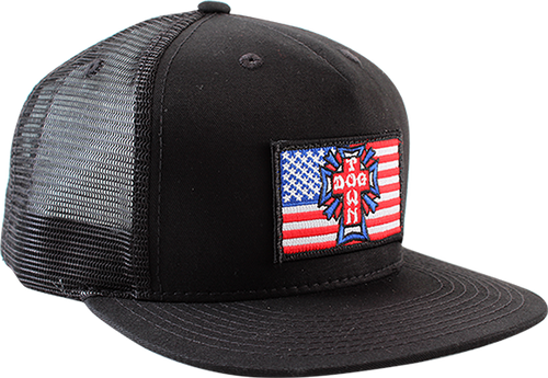 DOGTOWN FLAG PATCH ADJ-BLACK