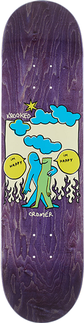 KROOKED CROMER HAPPY SKATE DECK-8.12