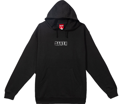 BAKER BRAND LOGO HOODY SWEATSHIRT SMALL BLK