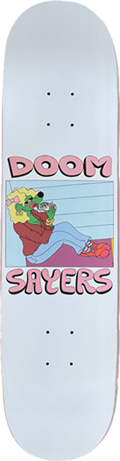 DOOM SAYERS LILKOOL BECKY SKATE DECK-8.0 WHITE