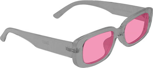 GLASSY DARBY TRANS GREY PINK SUNGLASSES