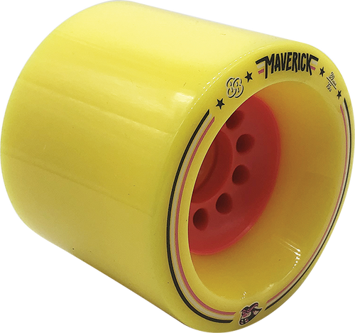 88 WHEELS MAVERICK 80mm 76a YELLOW PINK WHEELS SET