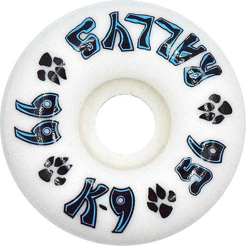 DOGTOWN K-9 RALLYS 56mm 99a WHITE WHEELS SET