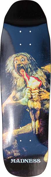 MADNESS SON BLACK SKATEBOARD DECK-8.75x30.5 HOLOGRAPHIC r7