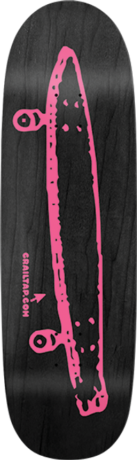 CRAILTAP NEON NIGHTS SKATE DECK-9.12X32.62 BLK ASST NEON