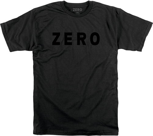 ZERO ARMY LOGO SS TSHIRT MEDIUM BLK BLK