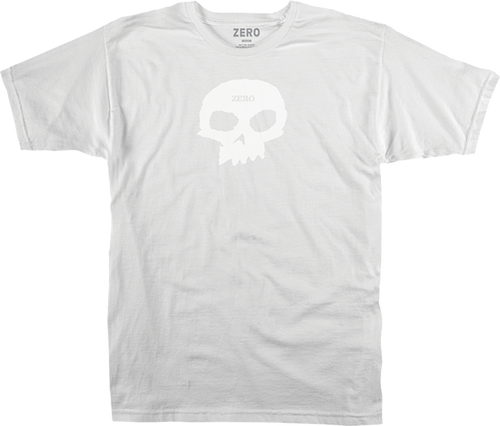 ZERO SINGLE SKULL SS TSHIRT MEDIUM WHT WHT